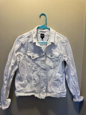 GAP White Denim Jacket